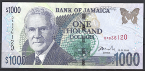 Jamaica 86-f  UNC